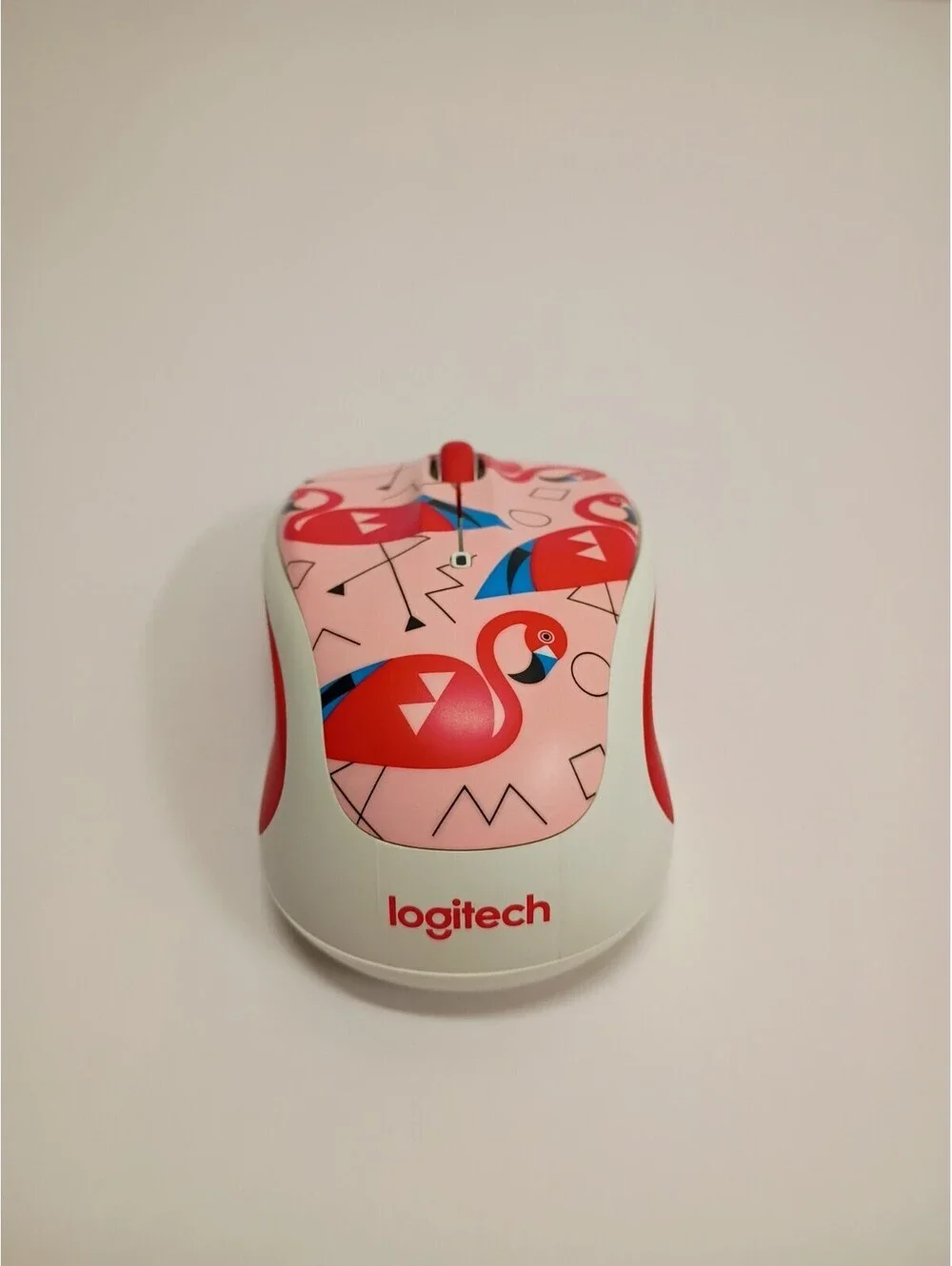Logitech M325C Flamingo Wireless Mouse Battery Dongle W/ Mosiso Accessory Case